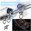 Heavy-Duty Ceiling-Mount Curtain Track, Silent Aluminum, Complete Accessory Set, Single-Track System, 0.5–15 m (5.7 m) view 4