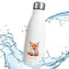 Personalized Thermos Bottle with Name | Cheeky Brown Fox | 500 mL | Leakproof Stainless Steel Water Bottle for Kids view 2