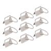 Fafeicy Keychain Hardware, Iron Tail Clamps for Keychains, Easy Installation for DIY Crafts and Belts view 3
