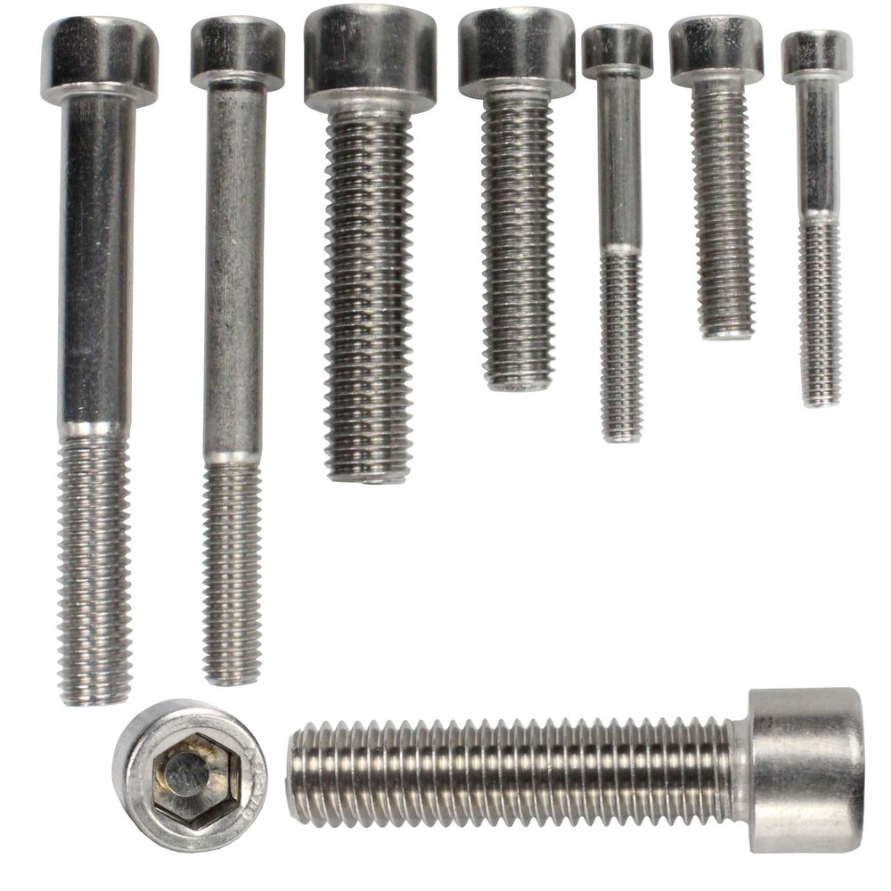 BOOTSTEILE BRAUER Socket Head Cap Screws DIN 912 M3 x 18 mm, 10-Pack, A2