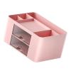 Riuulity Desktop Storage Organizer, Large Capacity, Cute Multifunctional Pen Holder, Pink view 2