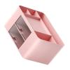 Riuulity Desktop Storage Organizer, Large Capacity, Cute Multifunctional Pen Holder, Pink view 4