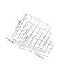 Silver Iron Desk Organizer with Tray and Slots view 2