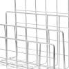 Silver Iron Desk Organizer with Tray and Slots view 3