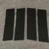 FACAIIO Surfboard Traction Pad EVA Non-Slip Surfboard Shortboard Longboard, 4-Pack, Diamond Groove Design, 30 x 8 cm, Black view 2