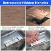 Stainless Steel Inspection Chamber Cover, Heavy-Duty Concealed Manhole Cover for Driveways, Gardens, and Parking Lots view 3