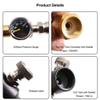 FACAIIO Gas Cylinder Refill Adapter for Carbonated Water Dispensers, W21.8-14 Thread, Quick Disconnect, Copper/Stainless Steel, Black/Silver/Gold view 2
