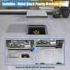 Stainless Steel Drainage Corner, 60 x 30 cm, Square Drain Cover view 3