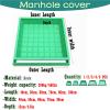 Square Corner Covers for Highways, Residential Areas, and Parking Lots, Concealed in Grass, Set of 3 (L 100 cm × W 50 cm) view 2