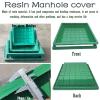 Square Corner Covers for Highways, Residential Areas, and Parking Lots, Concealed in Grass, Set of 3 (L 100 cm × W 50 cm) view 4