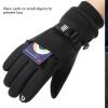 JHSDHYD Winter Ski Gloves, Windproof Touchscreen Snowmobile Motorcycle Riding Anti-Slip Outdoor Sports (L) view 4