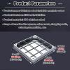 Stainless Steel Outdoor Drain Cover, 30–90 cm, 70 × 40 × 8 cm view 2