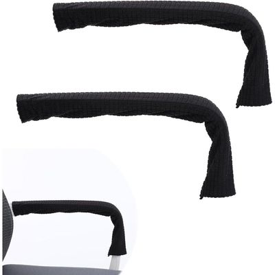 Vilgftyiet Armrest Covers with Zippers, Black, 2-Pack