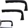 Vilgftyiet Armrest Covers with Zippers, Black, 2-Pack view 1