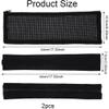 Vilgftyiet Armrest Covers with Zippers, Black, 2-Pack view 3