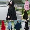 Women's Hooded Trench Cape Costume – Medieval, Gothic, Viking, Vampire & Steampunk view 2