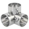 Kivivaka Stainless Steel 3-Way Right-Angle Flange Connector, 26 mm Inner Diameter view 2
