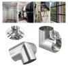 Kivivaka Stainless Steel 3-Way Right-Angle Flange Connector, 26 mm Inner Diameter view 4