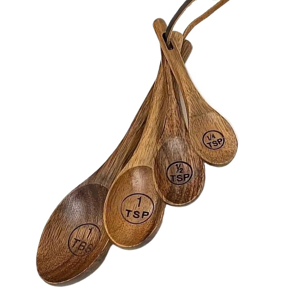 Countryside Portion Series Wooden Measuring Set with Coffee Spoon