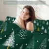 All-Season Duvet 200 x 200 cm, Green Christmas Tree Print, Microfiber view 4