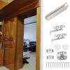 Ceiling-Mount Sliding Door Hardware Set, Barn-Door Style, Silver, 60 cm (2 ft) view 1
