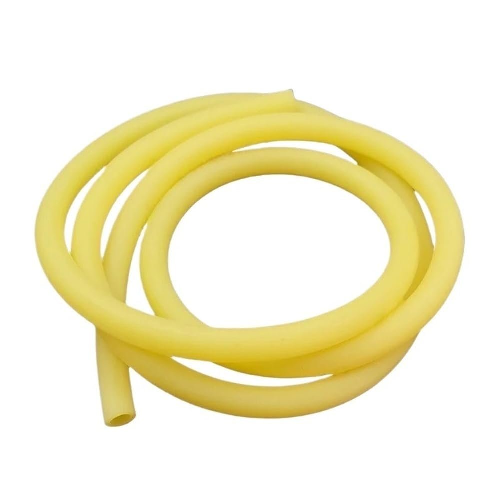 5 m Flexible Yellow Hollow Rubber Laboratory Hose for Sanitary and Electrical Installations (5 m × 10 mm × 14 mm)