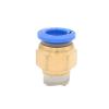 PC Brass Pneumatic Quick Connector, 10/8/12/6/4 mm, 1/2/1/8/3/8 in Male Thread (PC10-02) view 1
