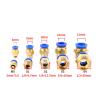 PC Brass Pneumatic Quick Connector, 10/8/12/6/4 mm, 1/2/1/8/3/8 in Male Thread (PC10-02) view 2