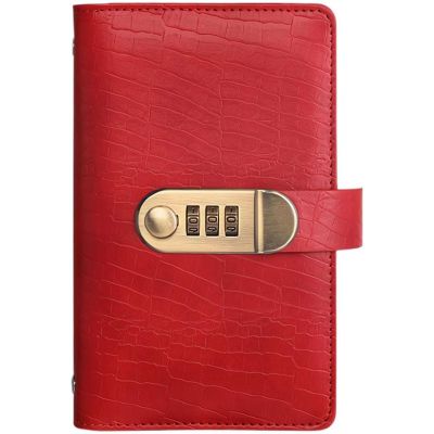 100-Envelope Savings Binder with Password Lock, Red
