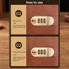 100-Envelope Savings Binder with Password Lock, Red view 3