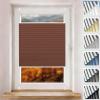 Pleated Blind Without Drilling, Clamp-Fix, 120 x 160 cm, Brown view 1