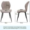 JIJIAN Dining Set with Dark Brown Wood Table and 4 Brown Chairs view 2