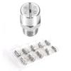 High-Pressure Washer Nozzles, Stainless Steel 65° Spray Tips view 1