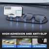 Multi-Functional Anti-Slip Dashboard Mat with 360° Phone Holder, Brown view 3