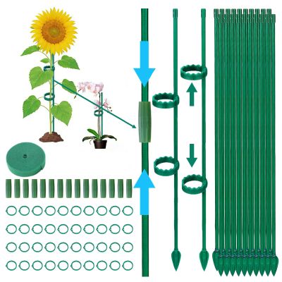 Beafaeur Plant Support System, 115-Piece Set with Clips and Extensions