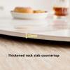 BiSaXieTa Round Slate Lazy Susan, 40-Inch, Glossy Gold view 4