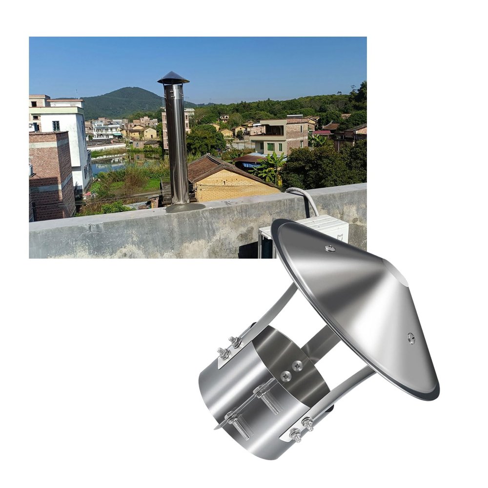 Chimney Rain Cap, 75–315 mm, Weather-Resistant Stainless Steel Chimney Cover