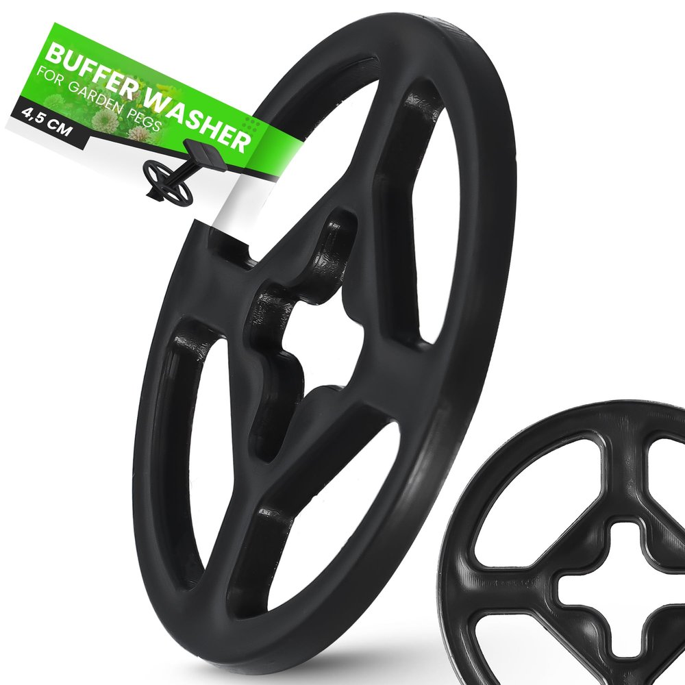 Instalguru 4.5 mm Protective Cap Washers for Garden Agrotextiles