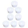 BESTYASH 8-Piece 25 mm White Rubber Cable Grommets with Removable Covers view 1