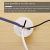 BESTYASH 8-Piece 25 mm White Rubber Cable Grommets with Removable Covers view 3