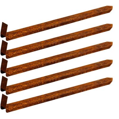innogard Ground Anchors, 5-Pack, Corten Steel, 4.5 x 5 x 1.2 cm, 1.5 mm