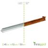 innogard Ground Anchors, 5-Pack, Corten Steel, 4.5 x 5 x 1.2 cm, 1.5 mm view 2