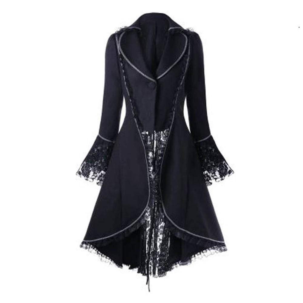 Steampunk Women's Tailcoat Cape, Gothic Victorian Costume for Carnival, Cosplay and Parties