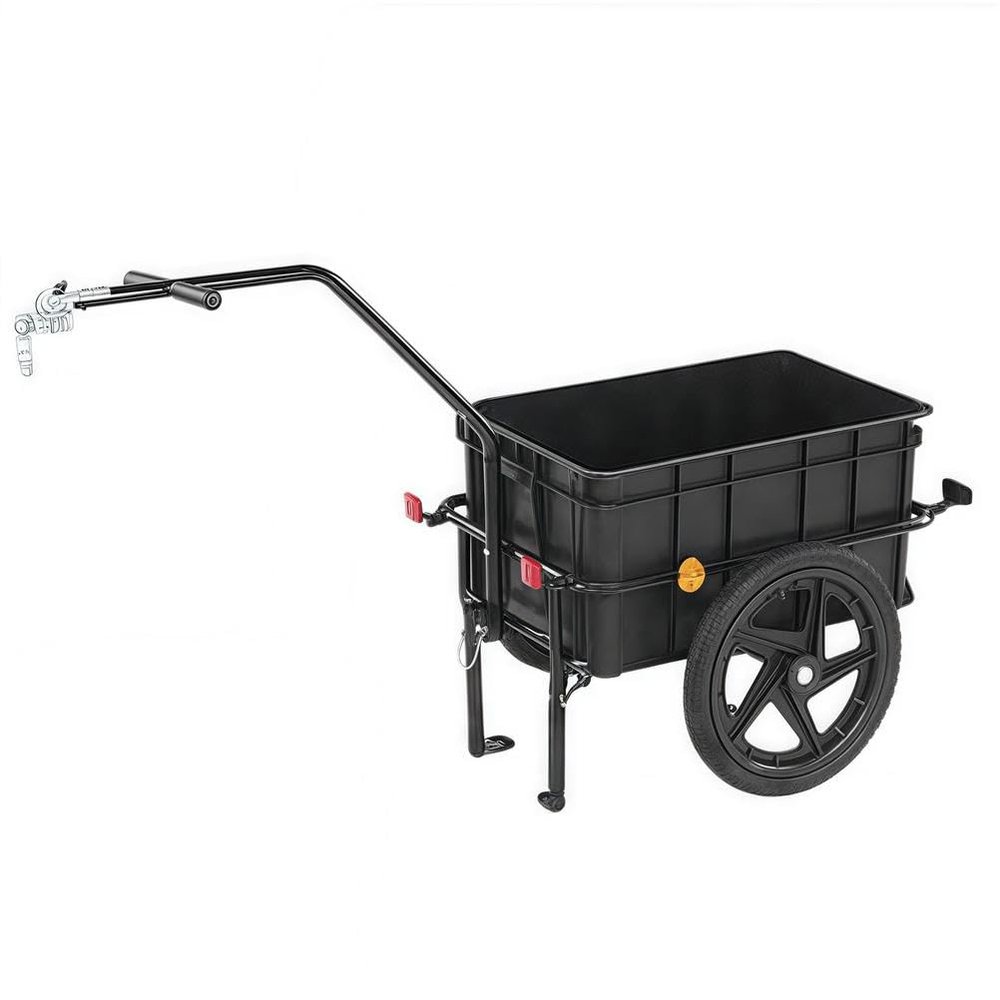 2-in-1 Bicycle Cargo Trailer Cart with 50 kg Storage Box