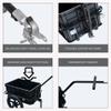 2-in-1 Bicycle Cargo Trailer Cart with 50 kg Storage Box view 2