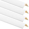 4-Piece Set of Self-Adhesive PVC Angle Profiles, 25 x 25 mm, 90 cm, White view 1