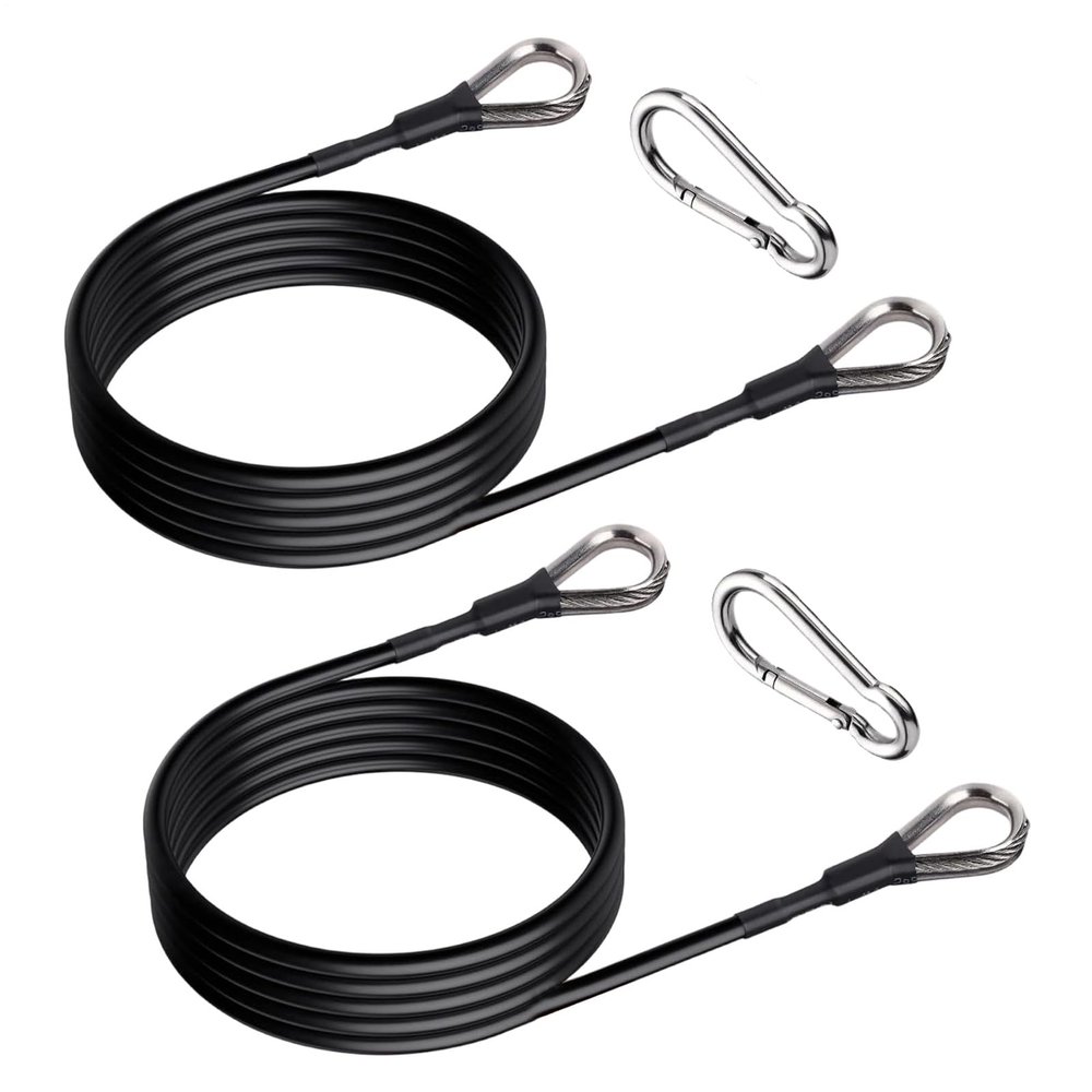 Fitness Pull Cable, 2 Pieces, Ergonomic Heavy-Duty Sports Accessory