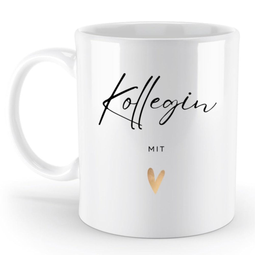 “Coworker with Heart” Coffee Mug, White, 330 ml