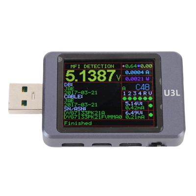 YWBL-WH 1.77-Inch USB Power Multimeter, PD3.1 AVS USB4, 4–28 V 5 A