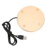 Riuulity Candle Warmer, Smart Heating Coaster with Auto Shutoff, Compact Portable, Gold view 2